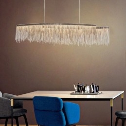 Quasten Extra große Designer-Deckenpendelleuchte Insel