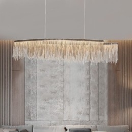 Quasten Extra große Designer-Deckenpendelleuchte Insel