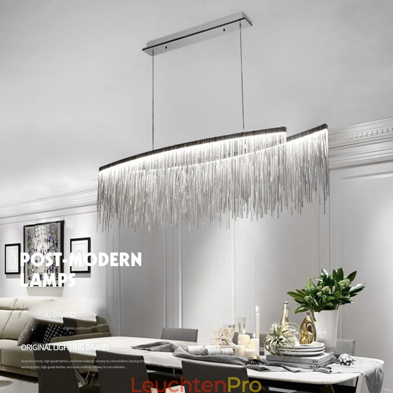 Quasten Extra große Designer-Deckenpendelleuchte Insel