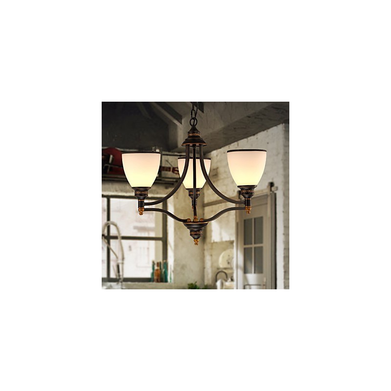 Retro Minimalist Deckenleuchten Europäischen Stil Glas Deckenleuchten Lampe