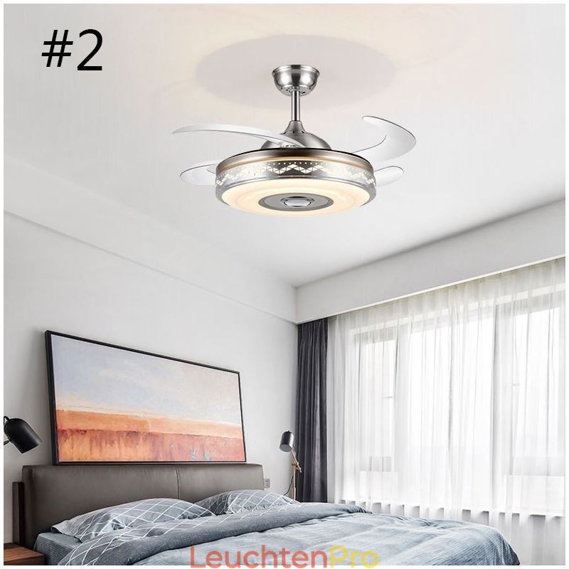 Modernes, elektrisch betriebenes Deckenventilator-Wechselrichter-Ventilatorlicht