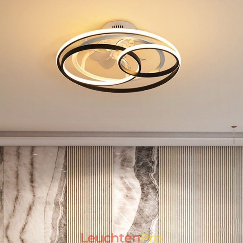 Moderne Deckenleuchten Kreisringe Designer Deckenventilator