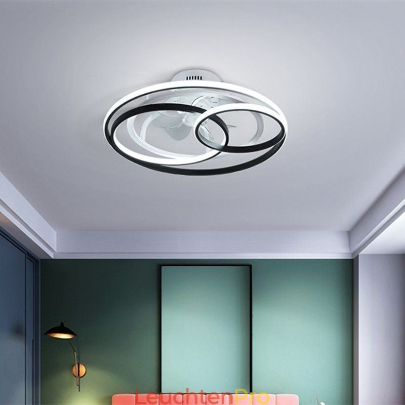 Moderne Deckenleuchten Kreisringe Designer Deckenventilator