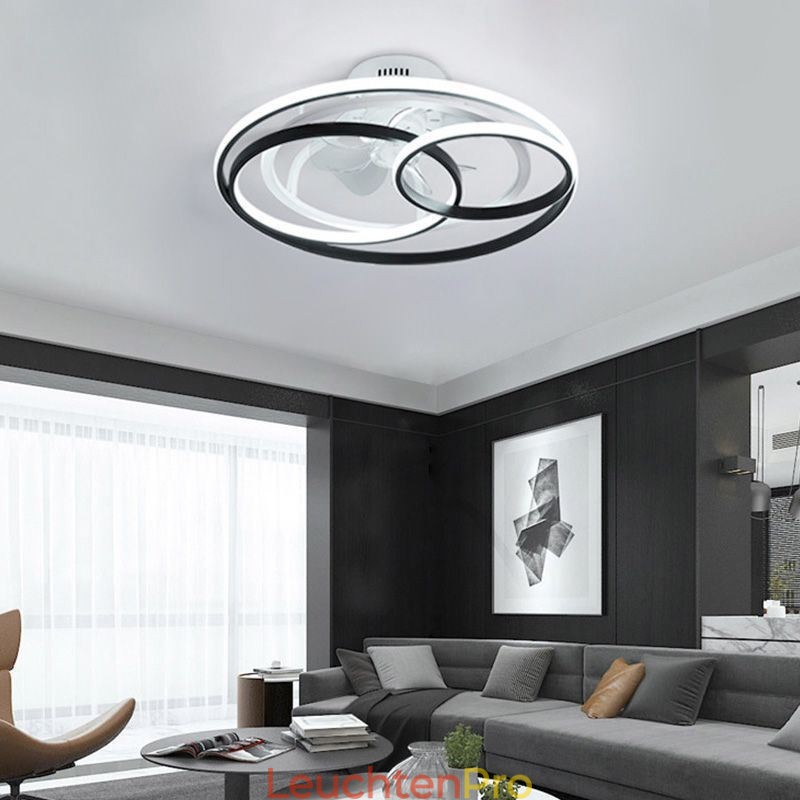 Moderne Deckenleuchten Kreisringe Designer Deckenventilator
