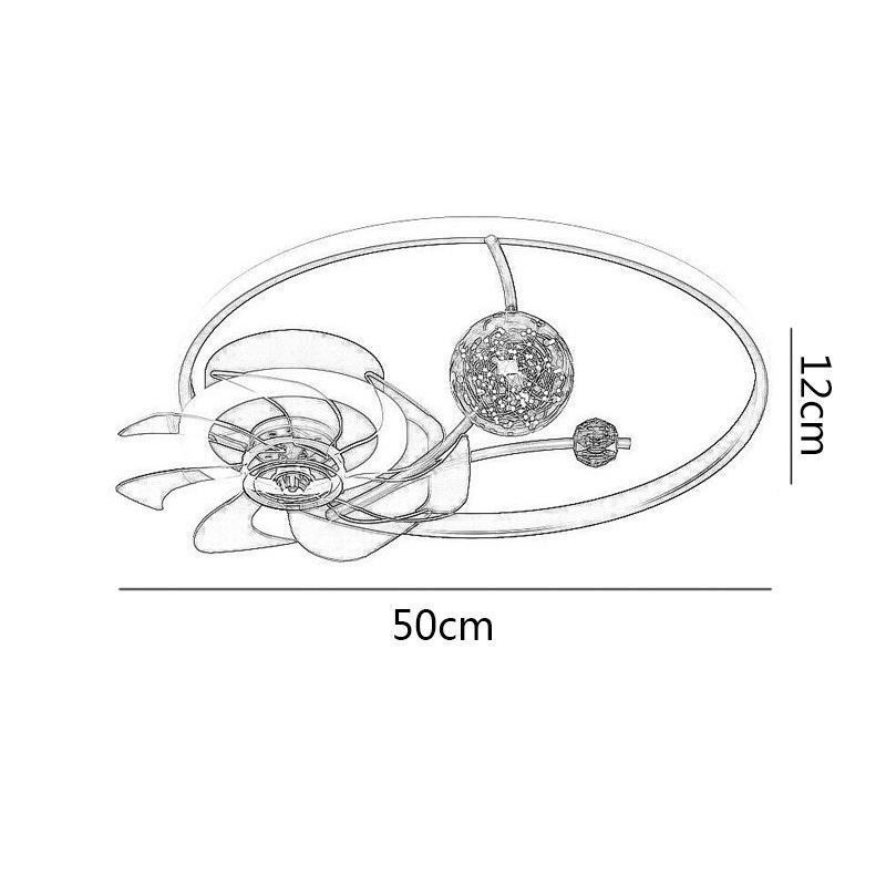 Deckenventilator mit Lichtern Dekor Ventilator Lampe Acryl