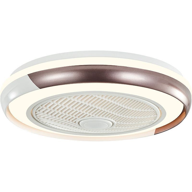 Moderne Deckenventilatorleuchten Runde Deckenleuchte aus Acryl mit Fernbedienung