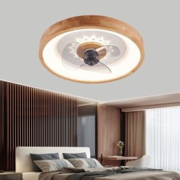 Moderner Inverter-Deckenventilator mit Lichtern Fernbedienung Deckenleuchte Ventilatorlampe