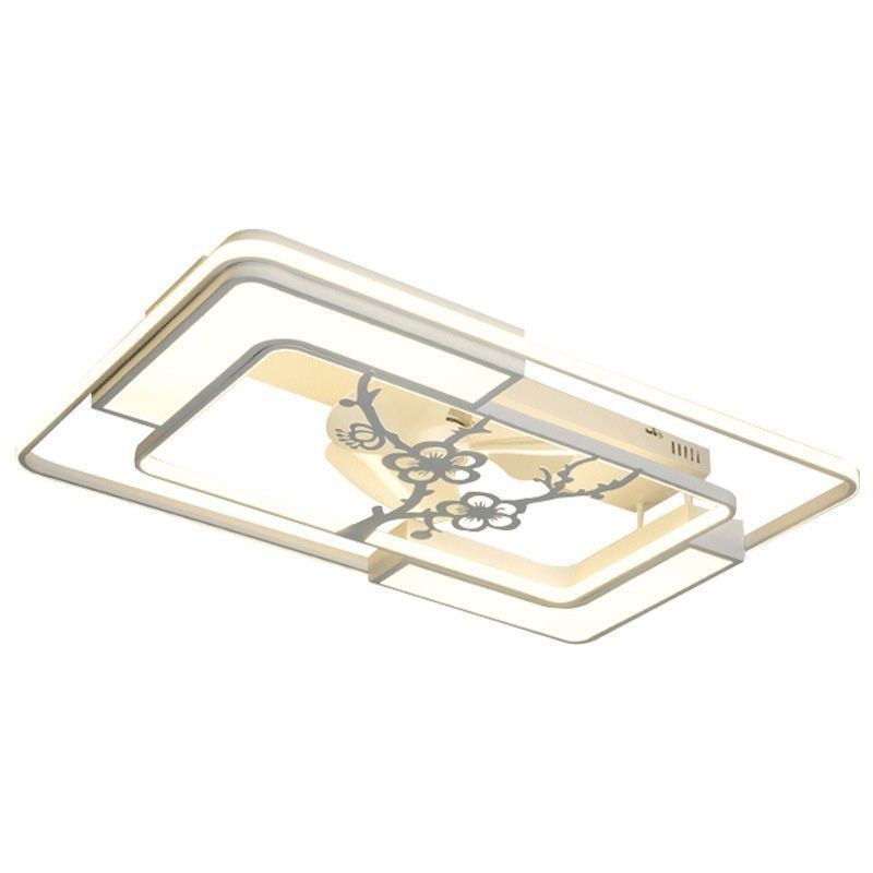 Moderne rechteckige Deckenventilatorleuchten