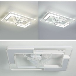 Moderne rechteckige Deckenventilatorleuchten