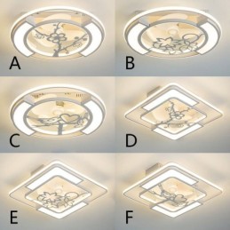 Deckenventilatoren im europäischen Stil mit Licht