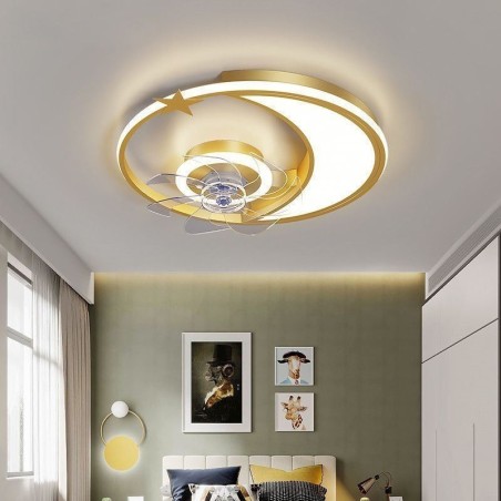 Mond Deckenventilator Licht Kreativität Deckenlampe Mond Deckenventilator Licht Kreativität Deckenlampe