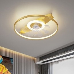 Moderner Deckenventilator mit Lichtern Fernbedienung Ventilador Lampe