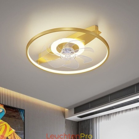 Moderner Deckenventilator mit Lichtern Fernbedienung Ventilador Lampe