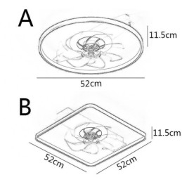 Moderner Deckenventilator mit Lichtern Fernbedienung Ventilador Lampe