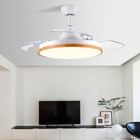 Moderne Inverter Deckenventilator Licht Fernbedienung Deckenleuchte Tricolor Dimmen Moderne Inverter Deckenventilator Licht Fernbedienung Deckenleuchte Tricolor Dimmen
