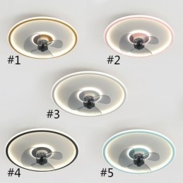 Macaron Deckenventilator Licht Fernbedienung Dekor Ventilateur