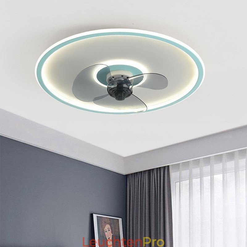 Macaron Deckenventilator Licht Fernbedienung Dekor Ventilateur