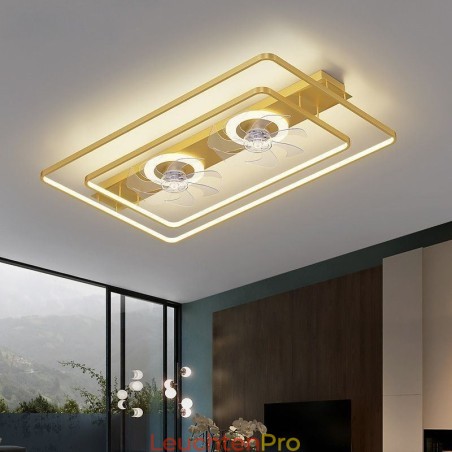 Moderner Deckenventilator mit Beleuchtung und Fernbedienung Moderner Deckenventilator mit Beleuchtung und Fernbedienung