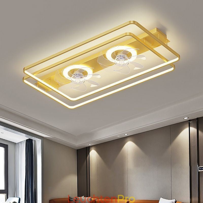 Moderner Deckenventilator mit Beleuchtung und Fernbedienung