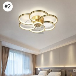 Deckenventilatoren mit Lichtern Kronleuchter Ventilateur