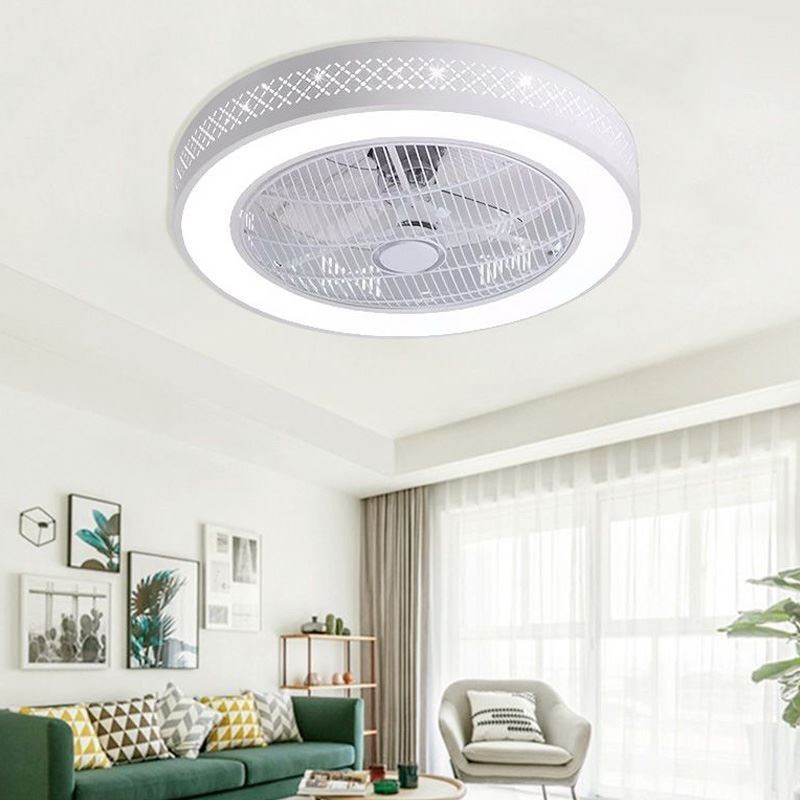 Ultradünnes Deckenventilatorlicht Unsichtbarer Deckenventilator mit Licht