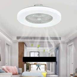 Ventilator Deckenleuchte Trichromatisches Dimmen 3 Geschwindigkeitsstufen Fernbedienung