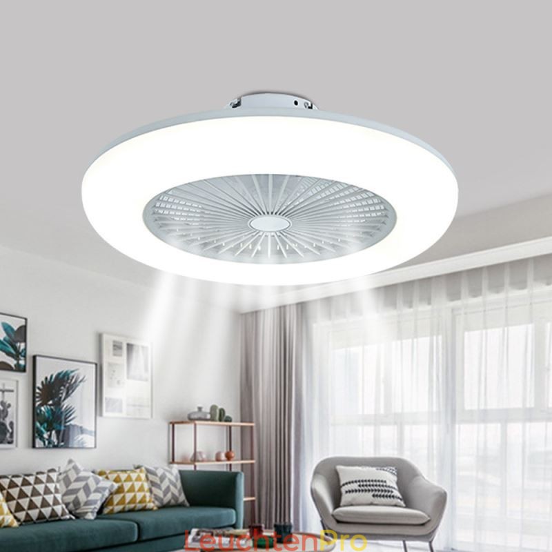 Deckenventilator, dreifarbig, Dimmfunktion mit Fernbedienung, 3 Geschwindigkeiten