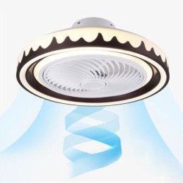 Runder Deckenventilator mit 3 Geschwindigkeiten und Fernbedienung