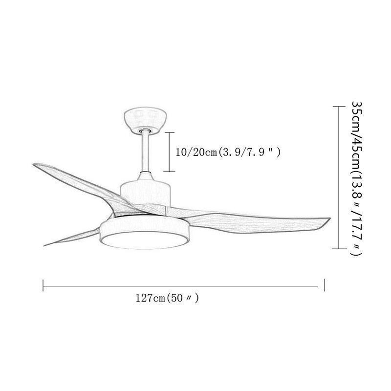 Deckenventilator mit Fernbedienung 3 Flügel