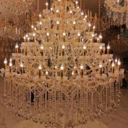 Luxus Kristall Kronleuchter Dekoration Deckenleuchte mit 96 Lichter