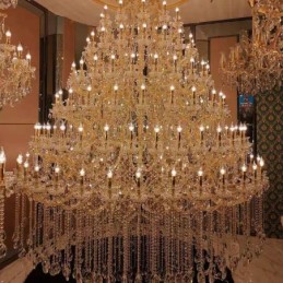 Luxus Kristall Kronleuchter Dekoration Deckenleuchte mit 96 Lichter