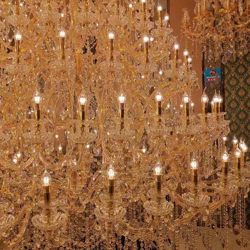 Luxus Kristall Kronleuchter Dekoration Deckenleuchte mit 96 Lichter