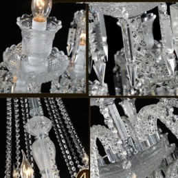 Europäische Kristall-Kronleuchter-Deckenleuchte mit 48 Lichtern