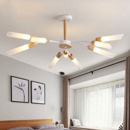 Nordische Pendelleuchte Moderne Massivholzbeleuchtung