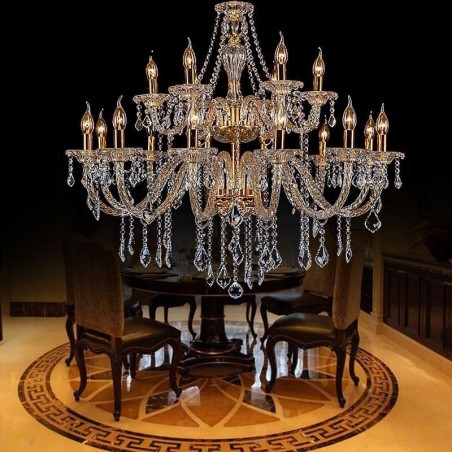 Luxus Kristall Kronleuchter Goldene Europäische Gewinde Arm Decke Licht Luxus Kristall Kronleuchter Goldene Europäische Gewinde Arm Decke Licht