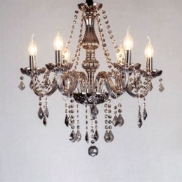 Eleganter Kristall-Kronleuchter im europäischen Stil, Glas-Pendelleuchte
