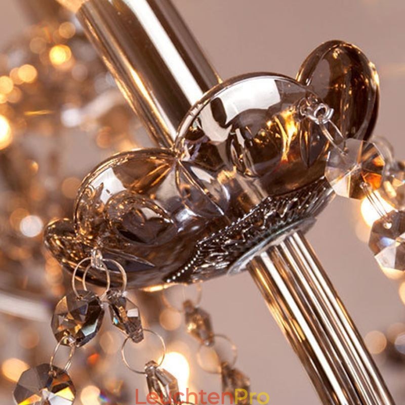 Eleganter Kristall-Kronleuchter im europäischen Stil, Glas-Pendelleuchte