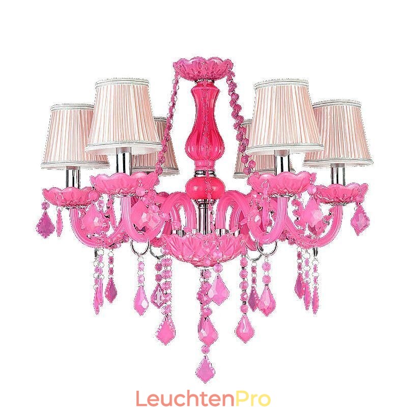 Europäischen Stil Kristall Kronleuchter Rosa Pendelleuchte Romantische