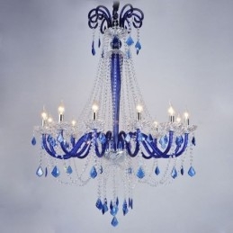 Europäischer Kristall-Kronleuchter, elegante Pendelleuchte