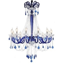 Europäischer Kristall-Kronleuchter, elegante Pendelleuchte