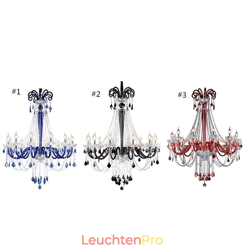 Europäischer Kristall-Kronleuchter, elegante Pendelleuchte
