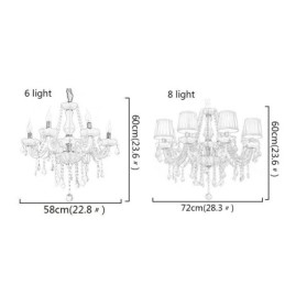Kreativer Kristall-Kronleuchter, europäische elegante Pendelleuchte