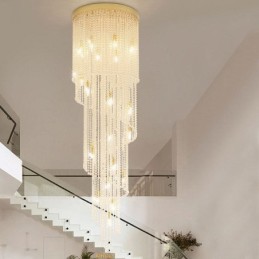 Moderne Kristall Kronleuchter Luxus Treppe Kristall Deckenleuchte Mit 19 Lichter