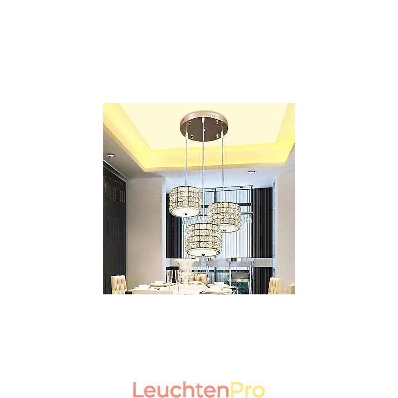 Single 3 Light Crystal Pendant Light Droplight