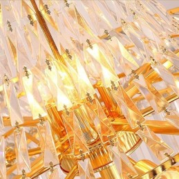 Luxus Kristall Kronleuchter Modernen Europäischen Anmutigen Lange Anhänger