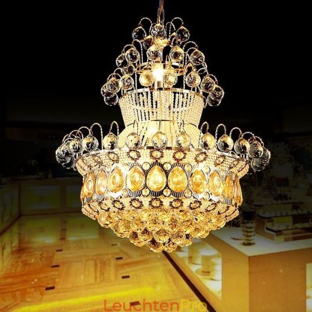 Moderner Gold Empire Kronleuchter Einfache Kristall Pendelleuchte Moderner Gold Empire Kronleuchter Einfache Kristall Pendelleuchte