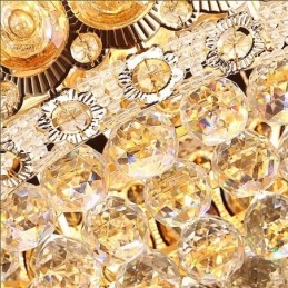 Moderner Gold Empire Kronleuchter Einfache Kristall Pendelleuchte