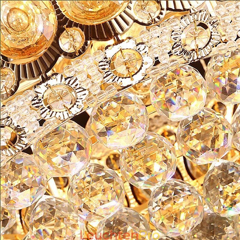 Moderner Gold Empire Kronleuchter Einfache Kristall Pendelleuchte