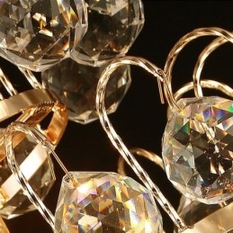 Moderner Gold Empire Kronleuchter Einfache Kristall Pendelleuchte