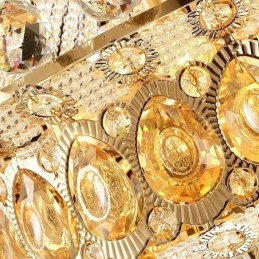 Moderner Gold Empire Kronleuchter Einfache Kristall Pendelleuchte